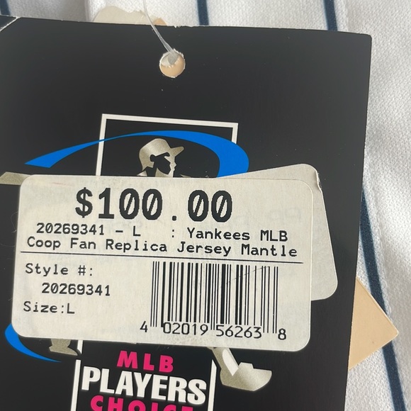 Yankees MLB coop fan replica jersey mantle. Brand new with a tag. sizeL. - Picture 9 of 9